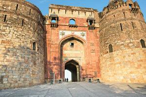 entrance in purana qila new delhi, india.